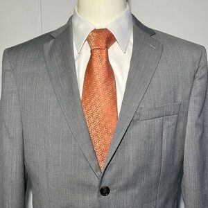 Ralph Lauren Blue Label Lt Charcoal Grey 100% Wool Blazer/Sport Coat Men’s 40S
